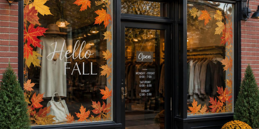 Seasonal window decals are a powerful complement to your retail promotions.